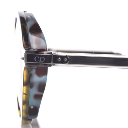 Christian Dior Acetate Leaf Print Umbrage Round Sunglasses Green Foliage 7 of 8