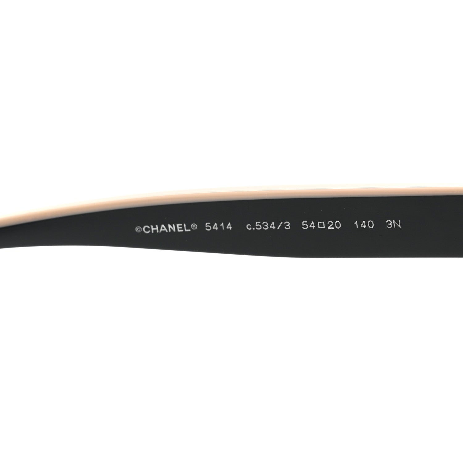Chanel Acetate CC Butterfly Sunglasses 5414 Black Beige 5 of 9