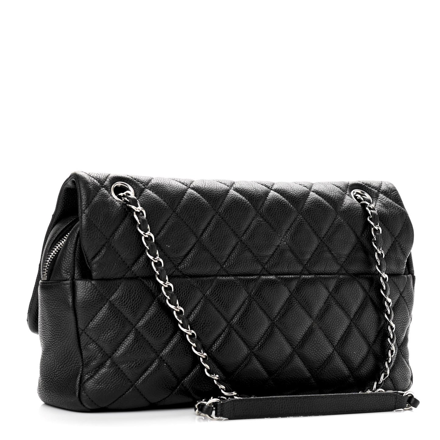 Caviar Quilted Jumbo Easy Flap Black