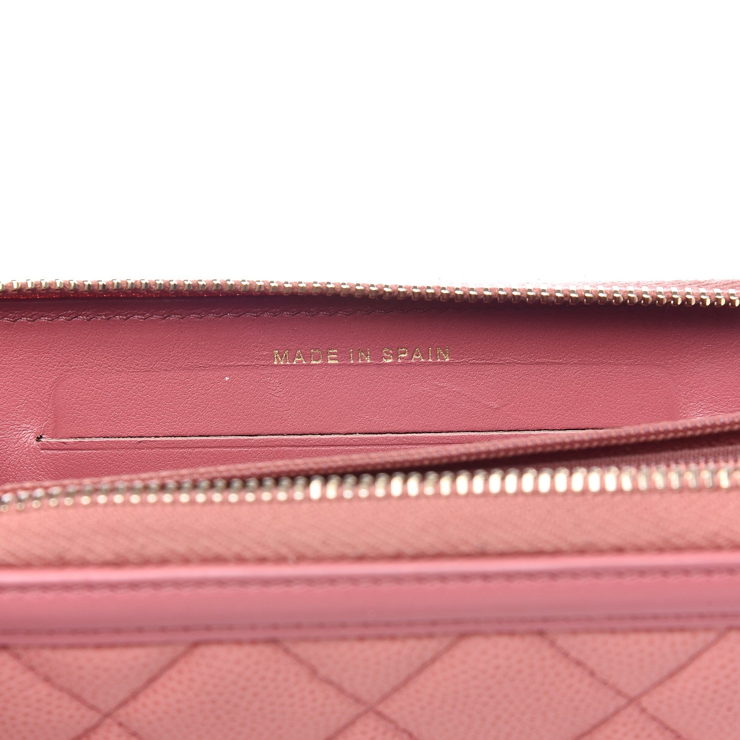 Chanel Caviar Quilted Medium Filigree Zip Around Wallet Pink 8 of 12