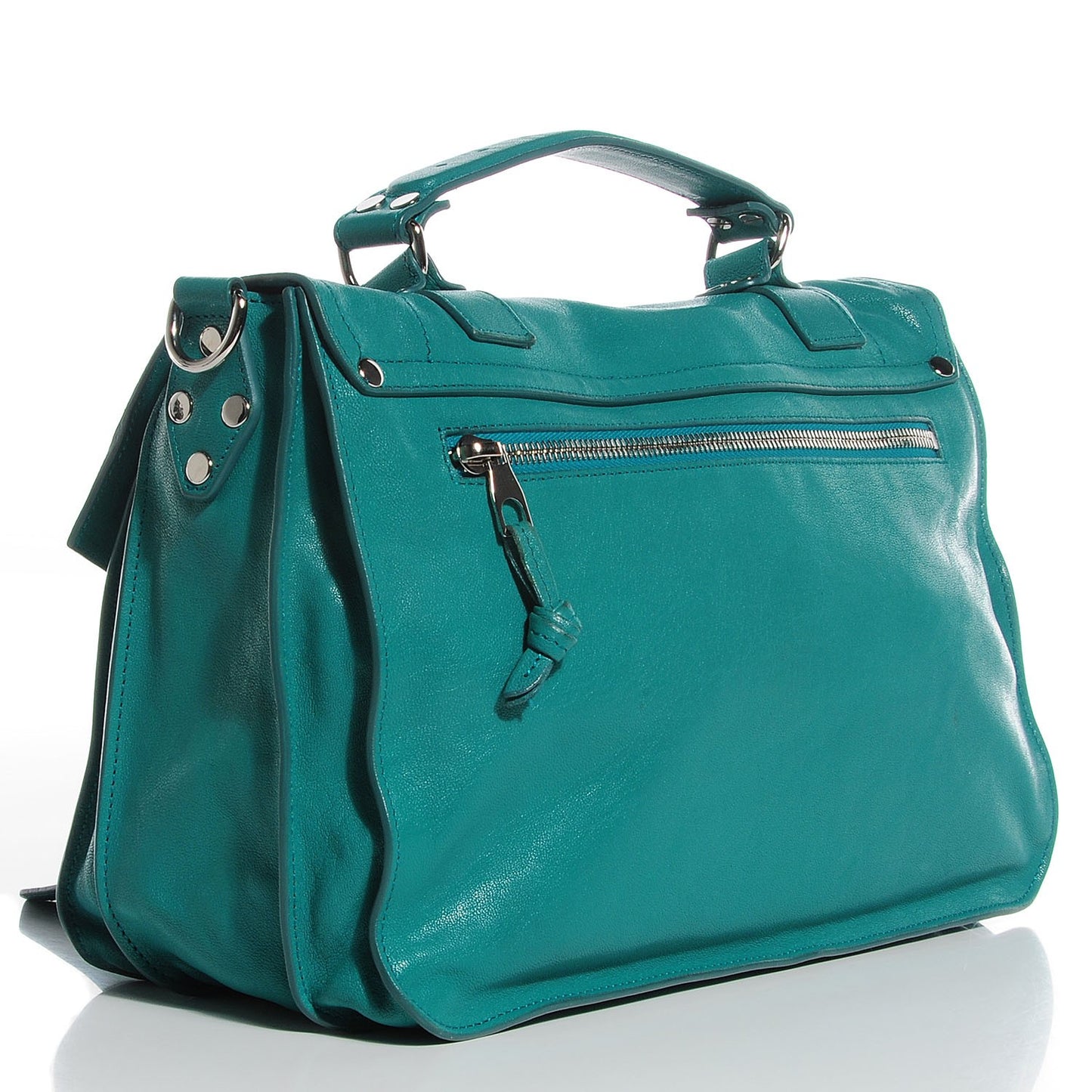 Lambskin Medium PS1 Satchel Teal