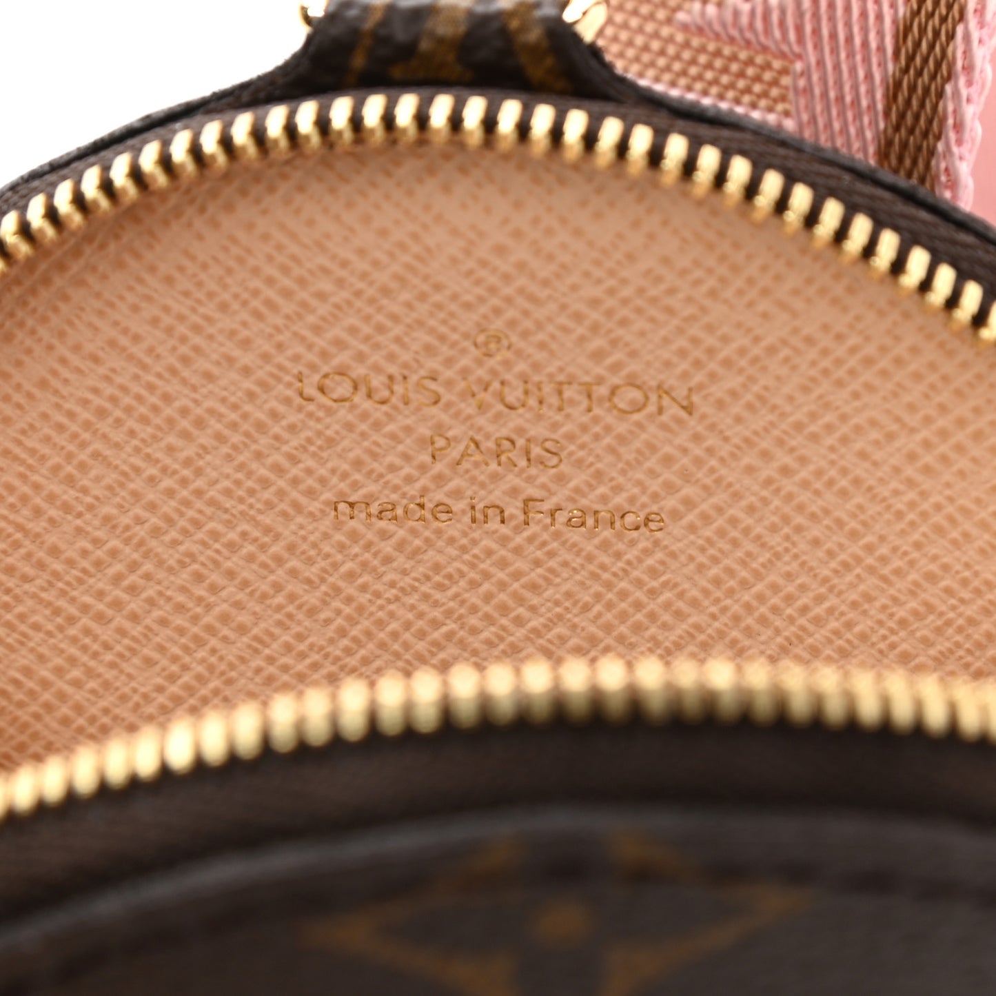 Monogram Multi Pochette Accessories Bandouliere Shoulder Strap Rose Clair