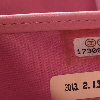 Chanel Lambskin Camellia Embossed Zip Around Large Gusset Wallet Pink 14 of 15