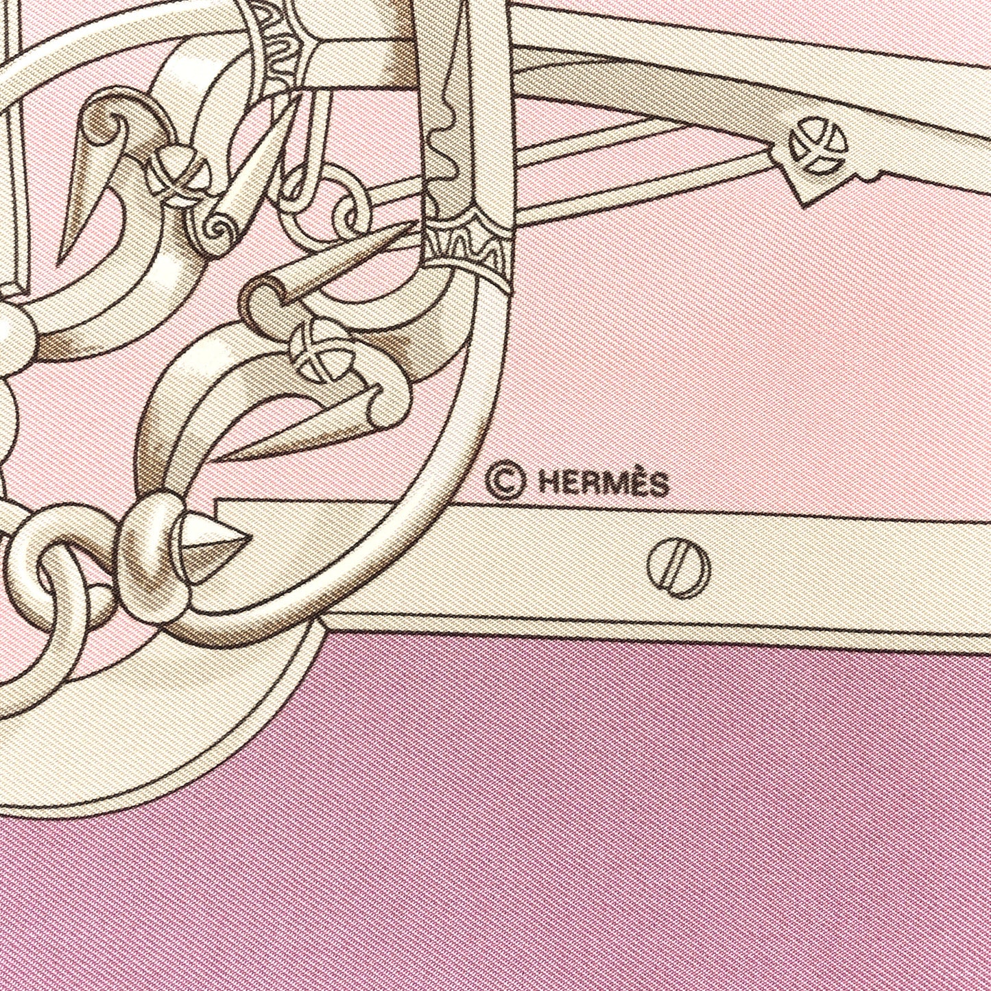 Silk Mors et Gourmettes Scarf 90