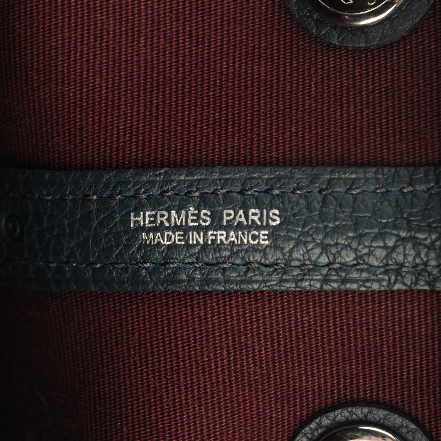 Hermes Toile Officier Negonda Garden Party 30 TPM Prune Bleu De Prusse 6 of 7