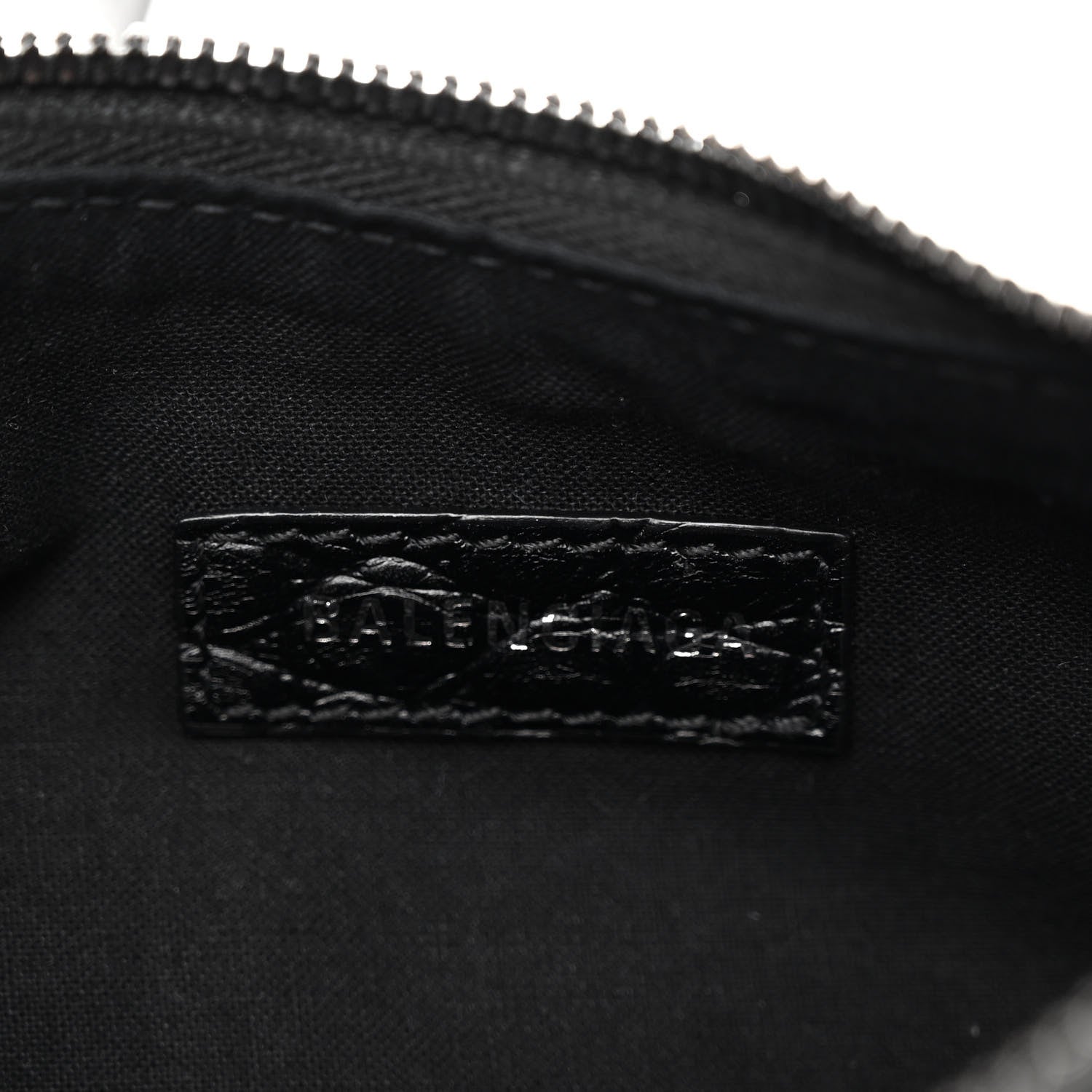 Balenciaga Extra Supple Calfskin Crocodile Embossed Monochrome Le Cagole Shoulder Bag XS Black 6 of 10