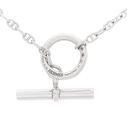 Hermes 18K White Gold Diamond New Farandole Pendant Necklace ST 5 of 5