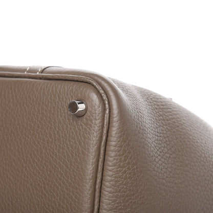 Hermes Taurillon Clemence Picotin Lock 18 PM Etoupe 9 of 12
