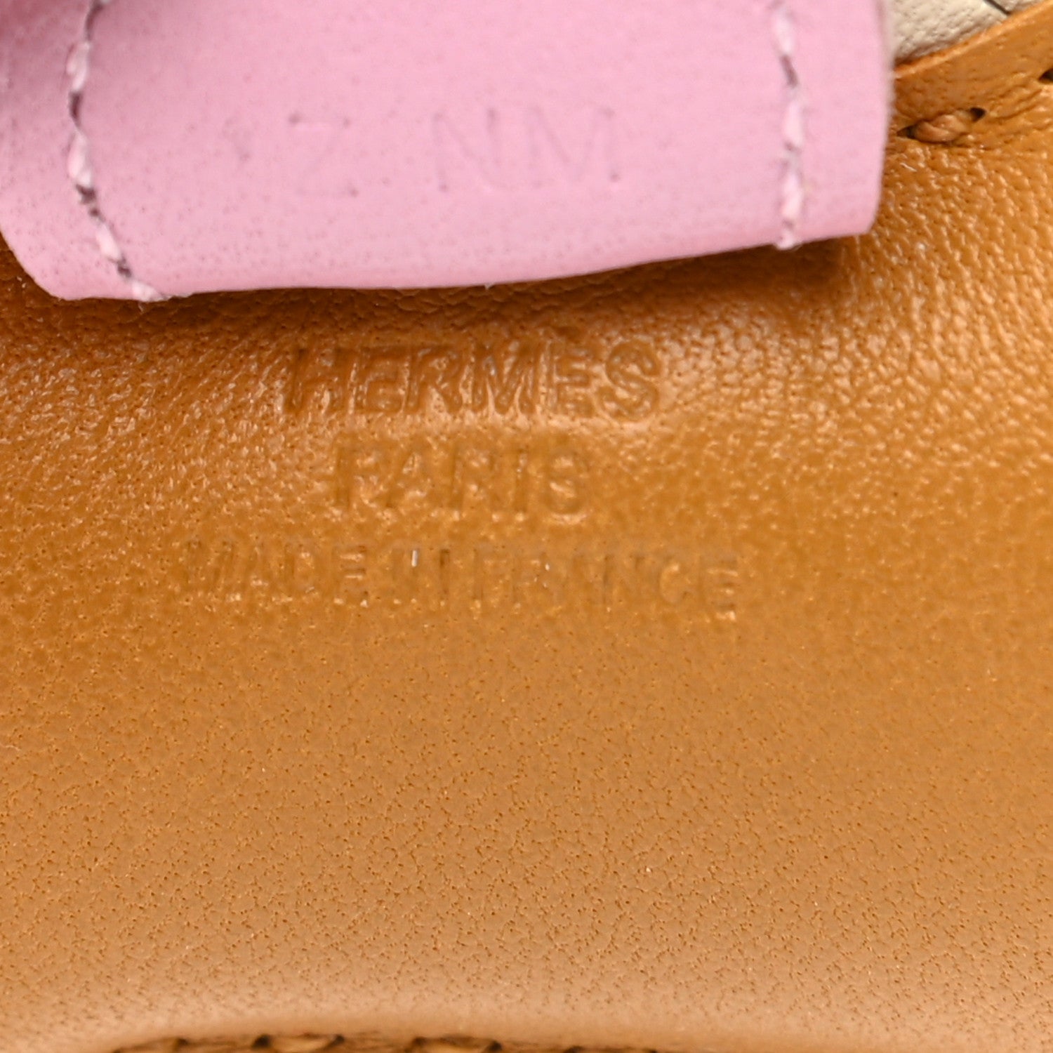 Hermes Milo Lambskin Grigri Rodeo Horse Bag Charm PM Sesame Mauve Sylvestre Craie 3 of 5