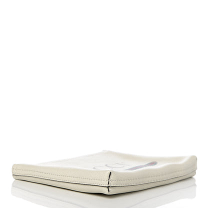 Gucci Pebbled Calfskin Medium Logo Portfolio Clutch White 4 of 7