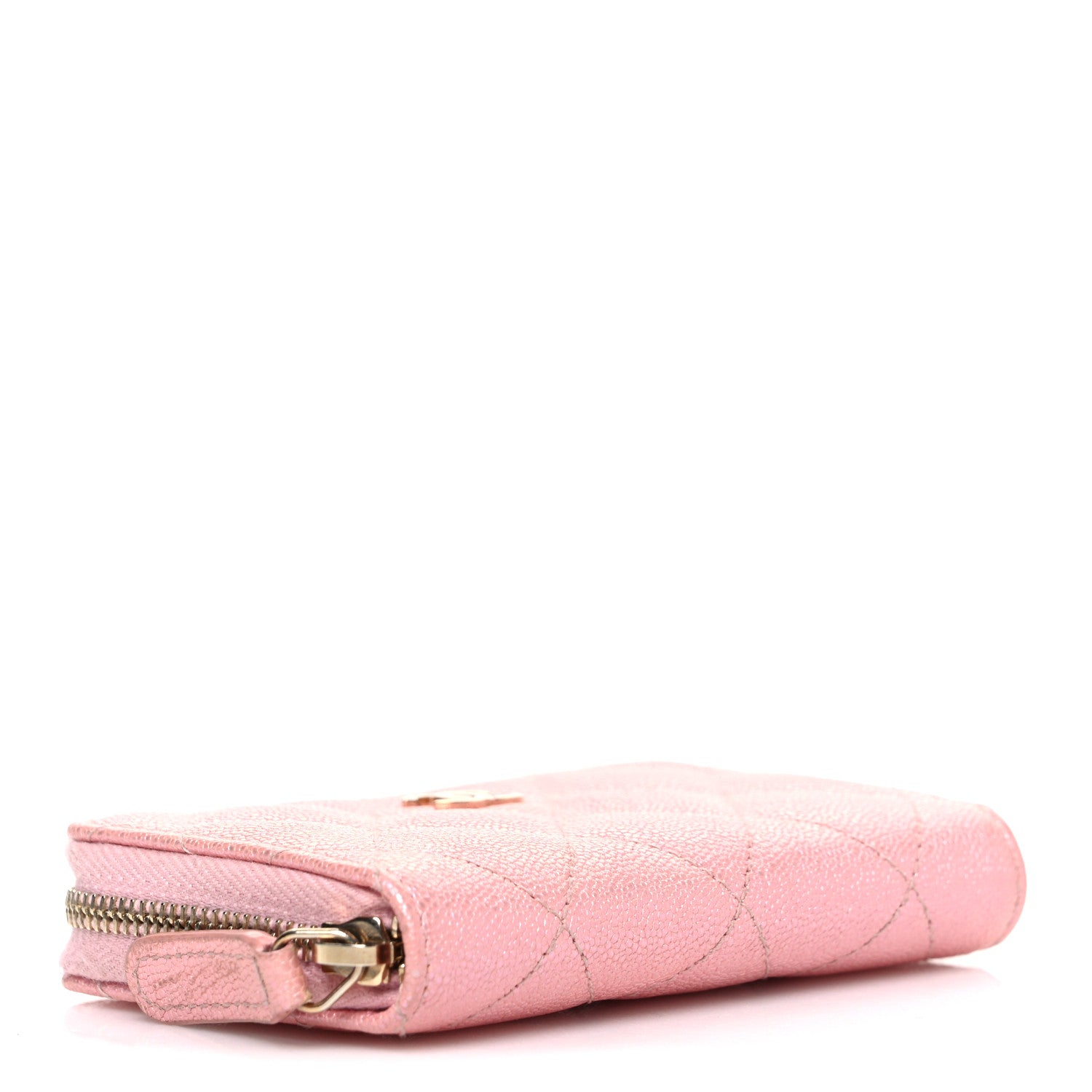 Chanel Iridescent Caviar Quilted Zip Coin Purse Pink 4 of 7