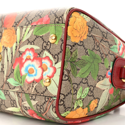 Gucci GG Supreme Monogram Tian Small Boston Beige Multicolor Red 11 of 15