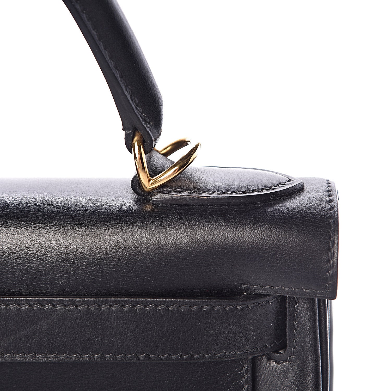 Hermes Box Kelly Retourne 28 Black 42 of 43