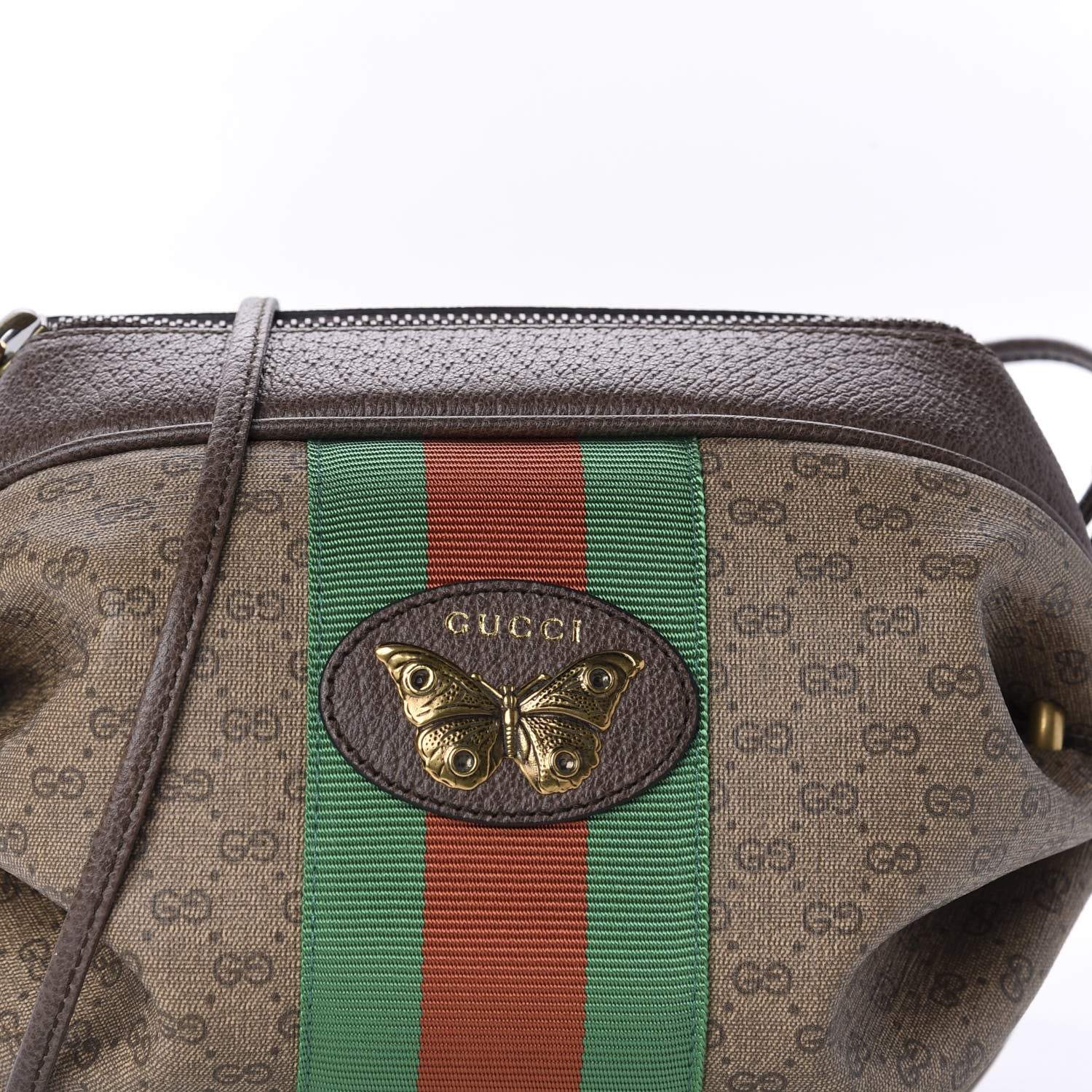 Gucci Mini Vintage GG Supreme Monogram Web Butterfly New Candy Crossbody Beige New Acero 10 of 11