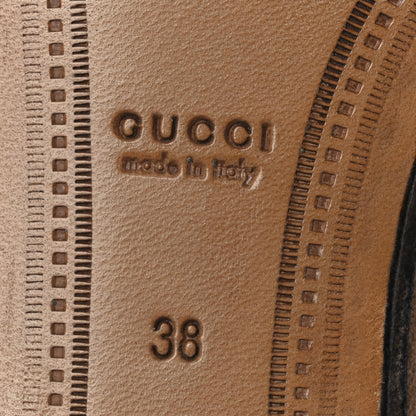 Gucci Suede Horsebit Womens Jordaan Loafers 38 Pink Sand 8 of 11
