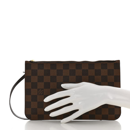 Louis Vuitton LOUIS VUITTON Damier Ebene Neverfull MM GM Pochette 2 of 7