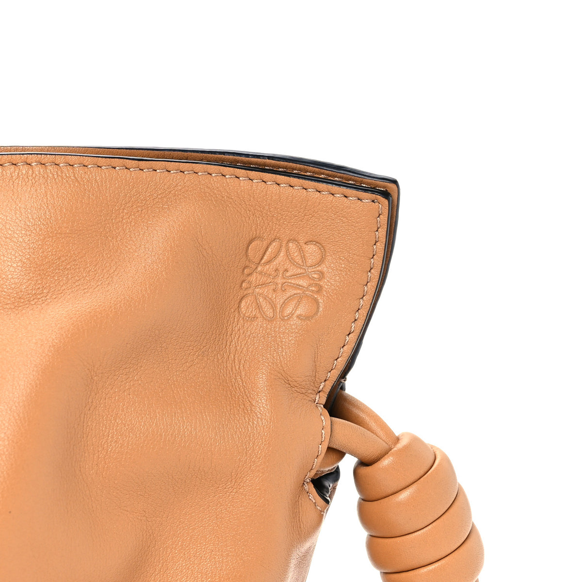 Nappa Medium Flamenco Knot Bag Warm Desert