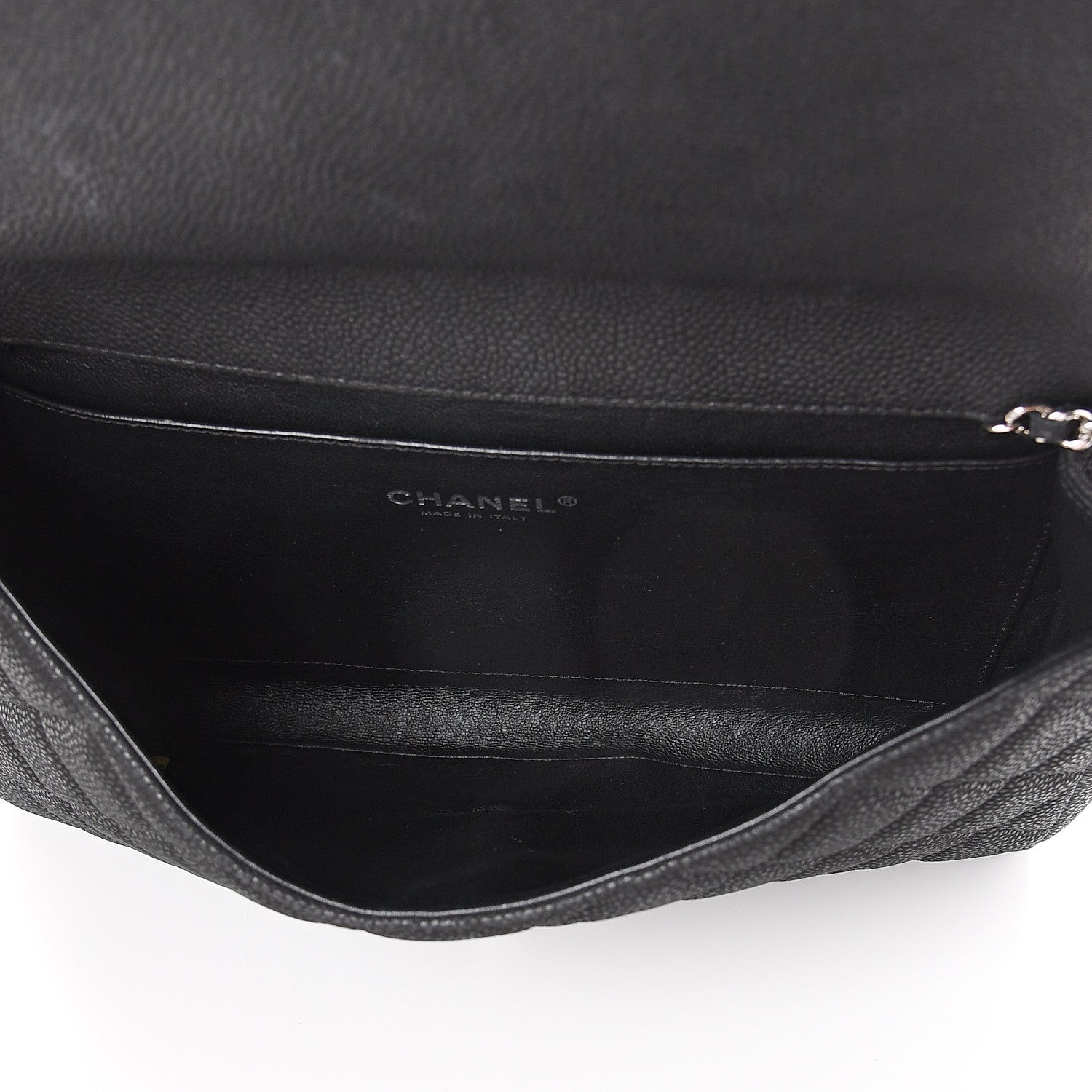 Chanel Caviar Quilted Clutch With Chain Flap Black 4 of 9