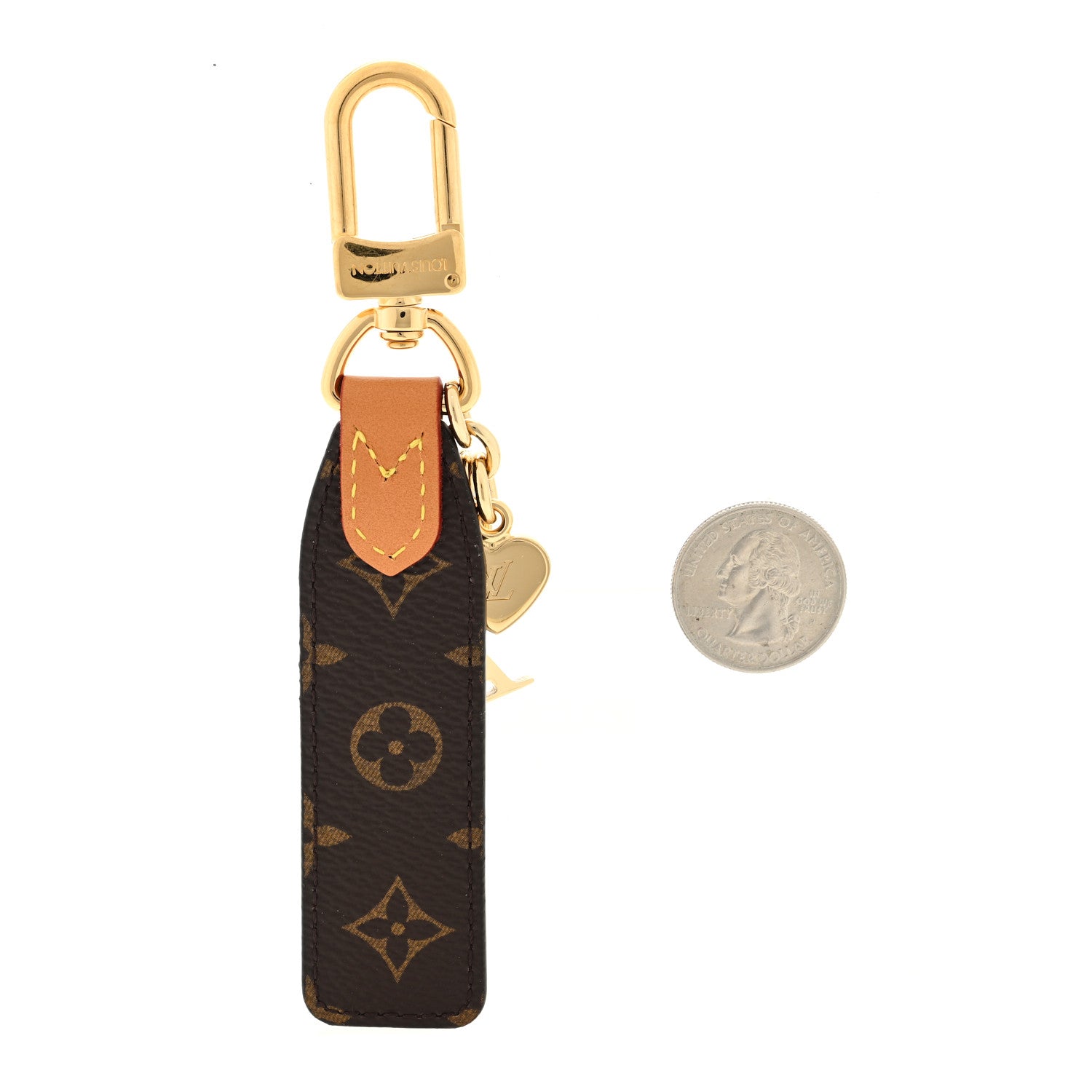 Louis Vuitton Monogram Slim Dragonne Bag Charm Key Holder 2 of 3