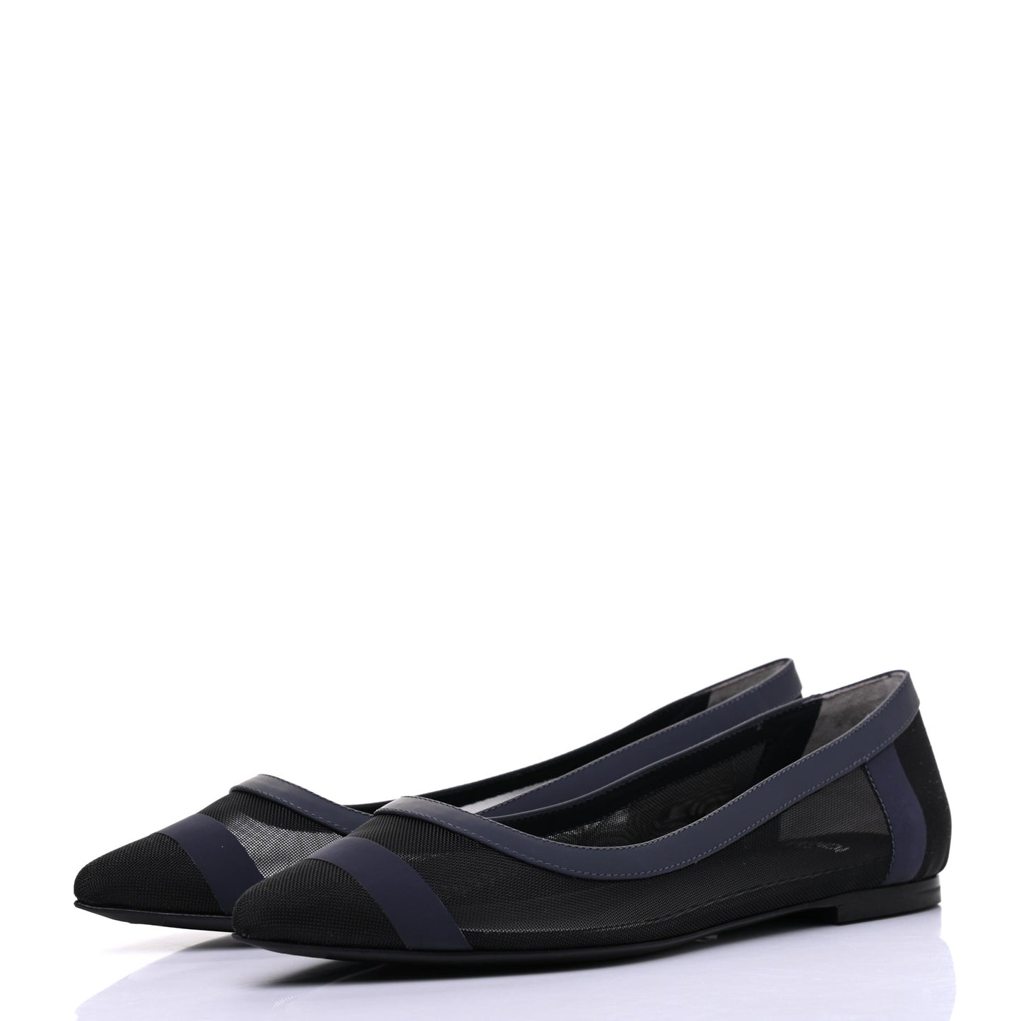 Mesh FF Skimmer Ballerina Flats 35 Navy Black
