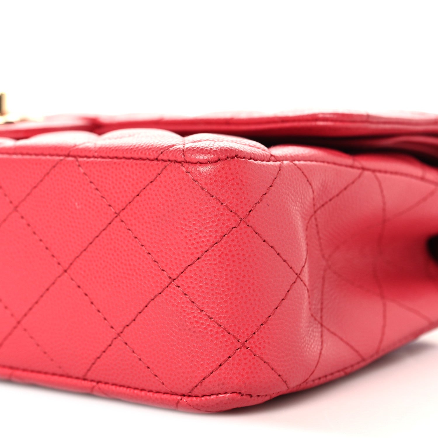Chanel Caviar Quilted Medium Double Flap Red 10 of 10