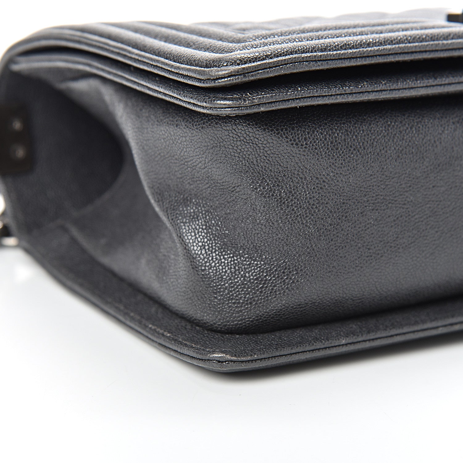 Chanel Caviar Quilted Medium Boy Flap Anthracite 8 of 10