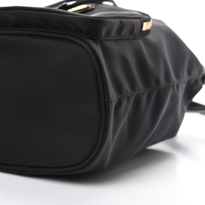 Prada Saffiano Tessuto Nylon Mini Bucket Crossbody Bag Black 11 of 11