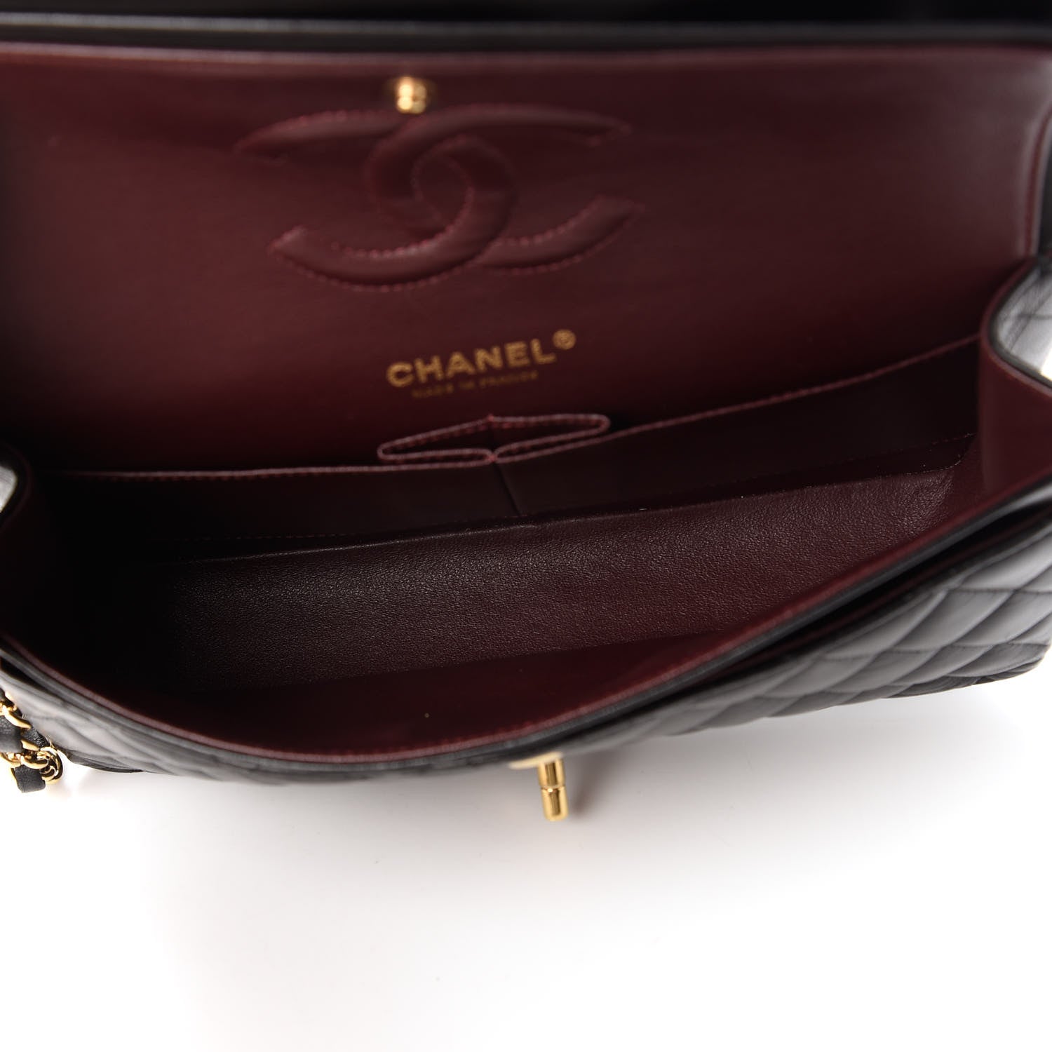 Chanel Lambskin Quilted Medium Double Flap Black 5 of 11