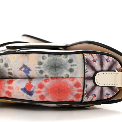 Christian Dior Calfskin Printed KaleiDiorscopic Mini Saddle Bag Latte Multicolor 10 of 11