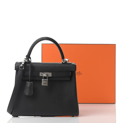 Hermes Togo Kelly Retourne 25 Black 11 of 11