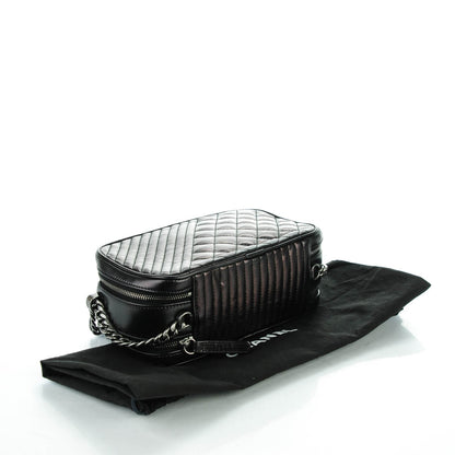 Chanel Glazed Calfskin Small Coco Boy Camera Case Black 4 of 7