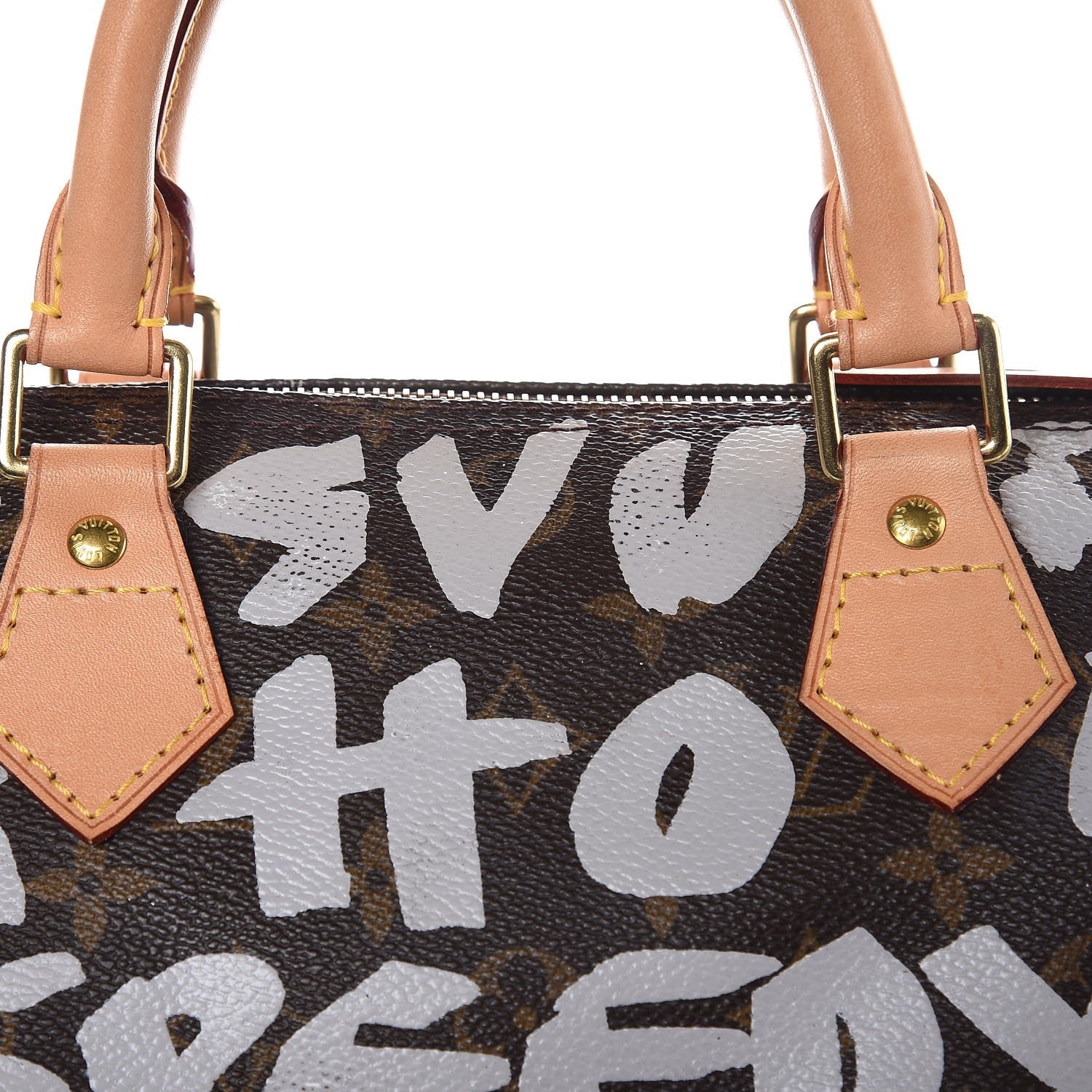 Louis Vuitton Monogram Graffiti Speedy 30 Silver 12 of 19