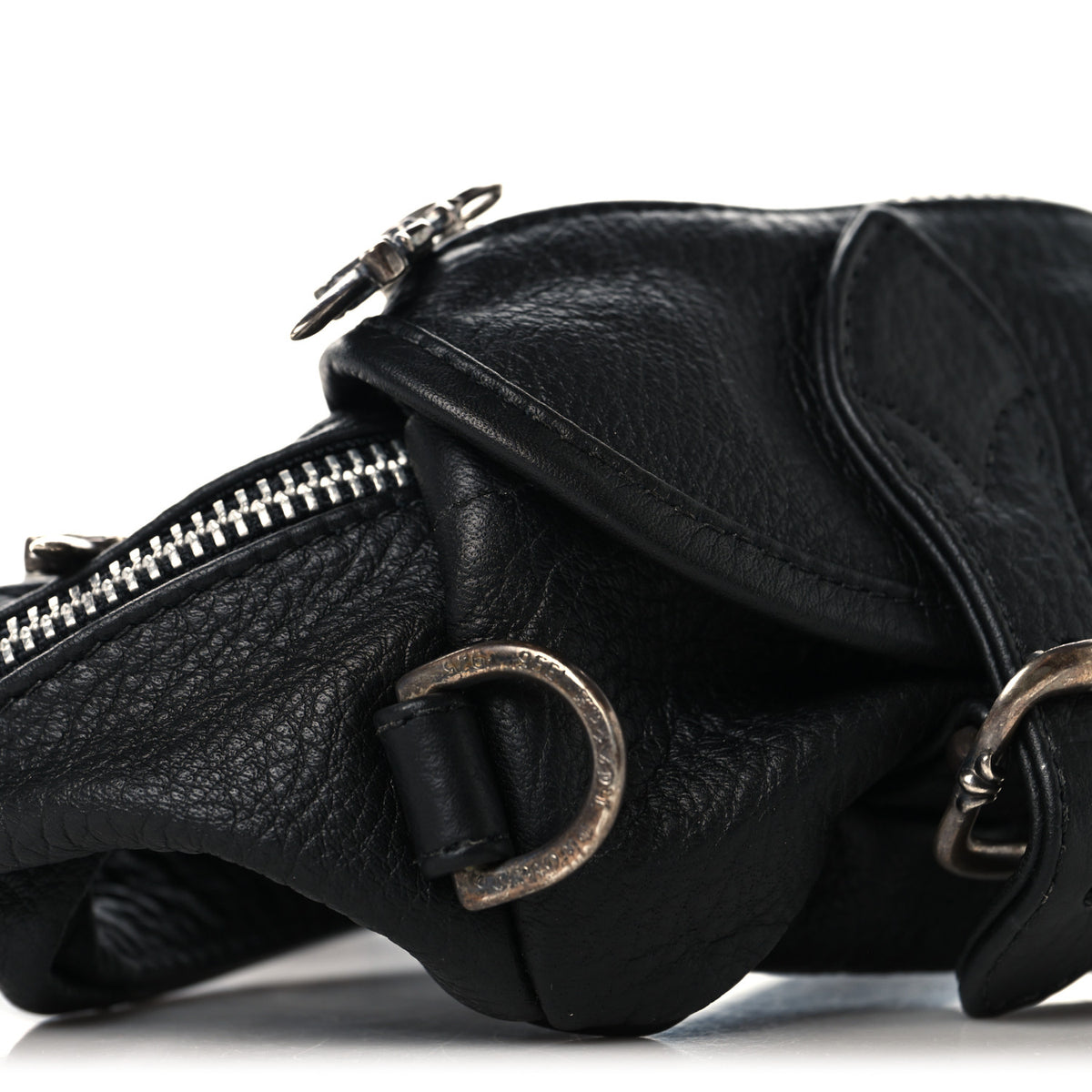 Chrome Hearts Grained Calfskin Snat Pack Gunslinger Waist Bag Black 9 of 10
