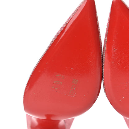 Christian Louboutin Glitter Tisse So Kate 120 Pumps 40.5 Poudre 9 of 12