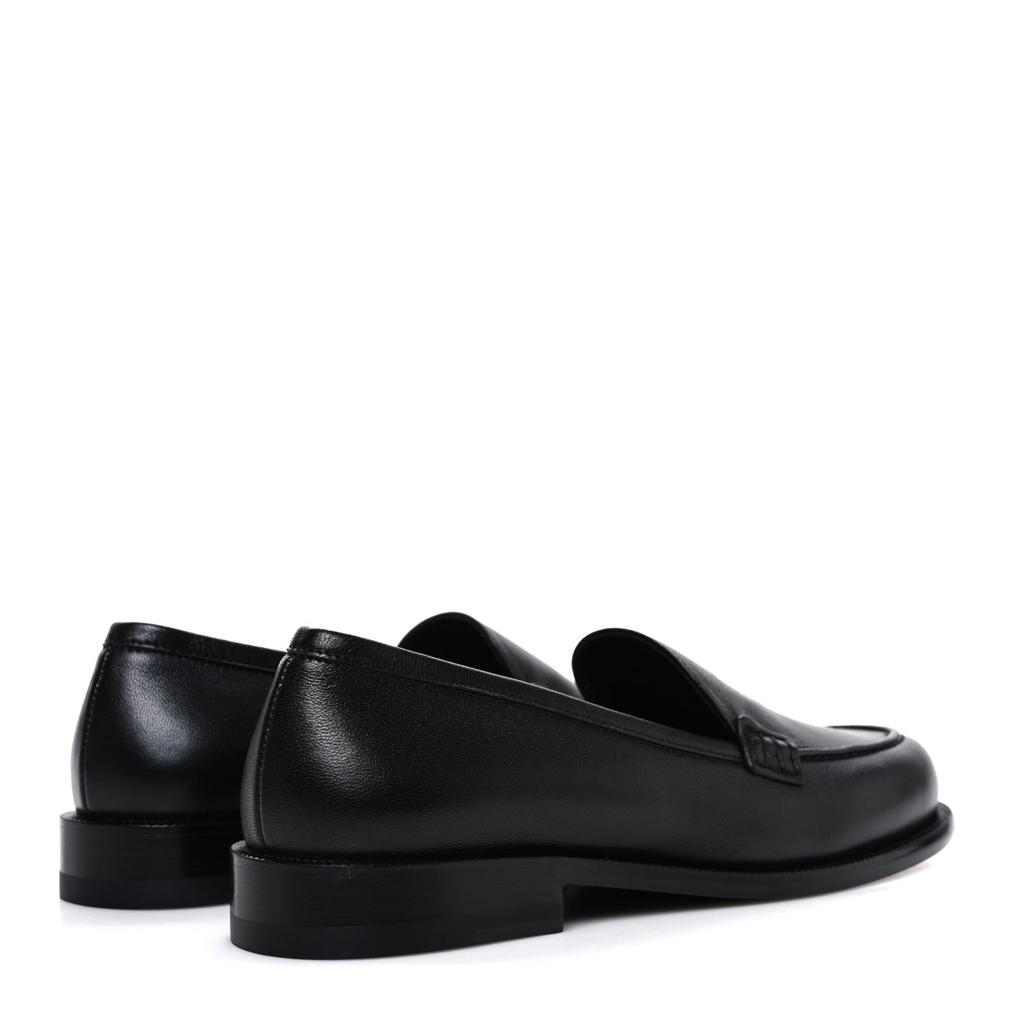 Lambskin CC Mocassin Loafers 38.5 Black