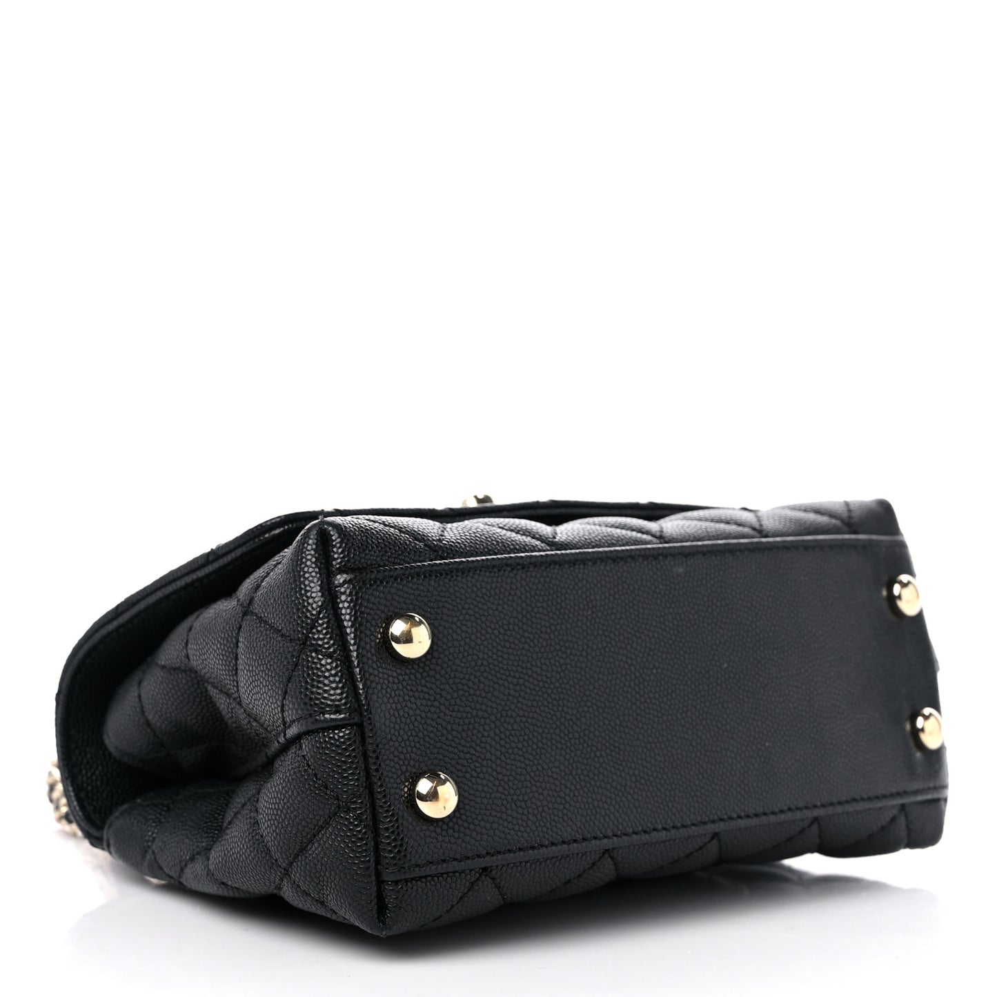 Caviar Quilted Extra Mini Coco Handle Flap Black