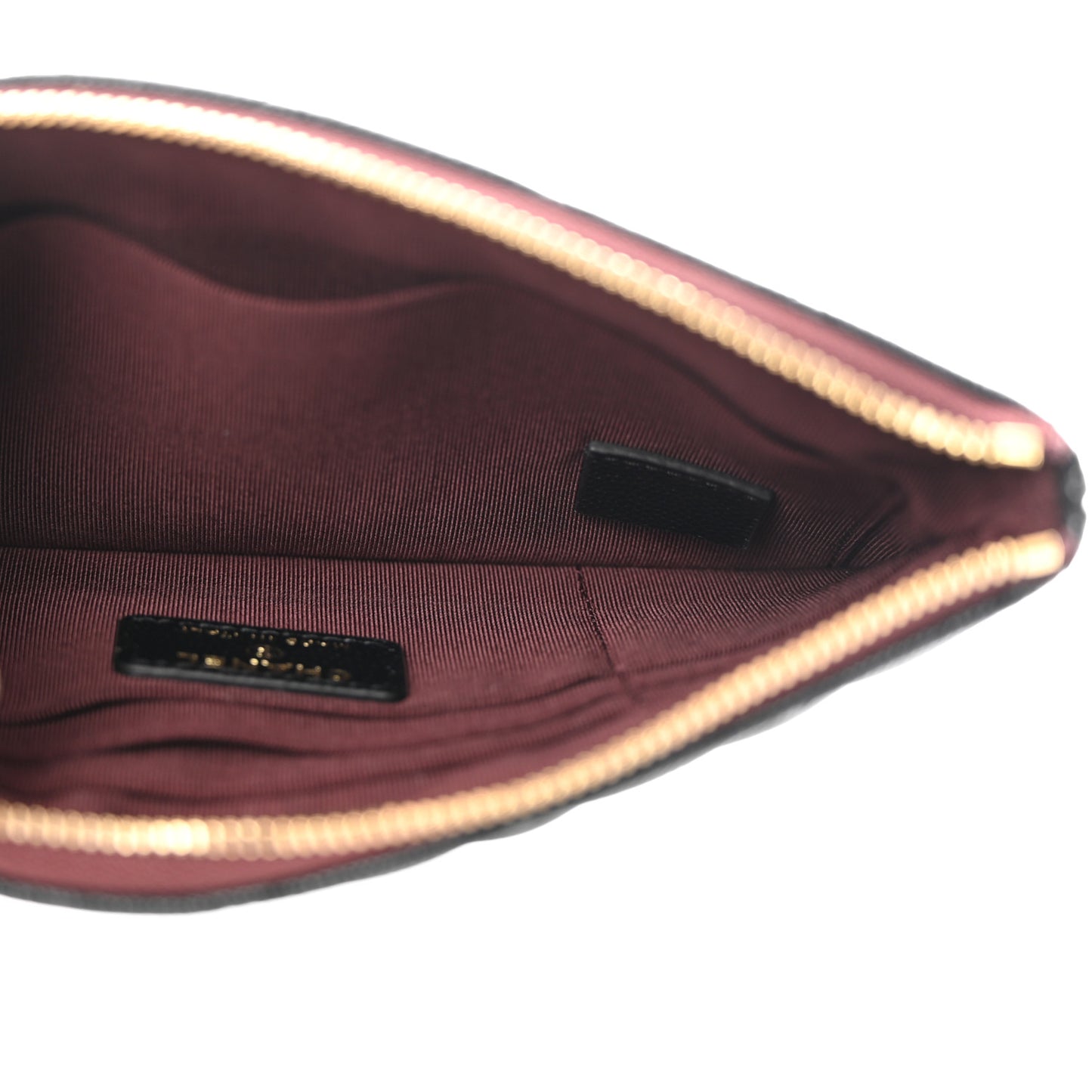 Caviar Quilted Cosmetic Case Black