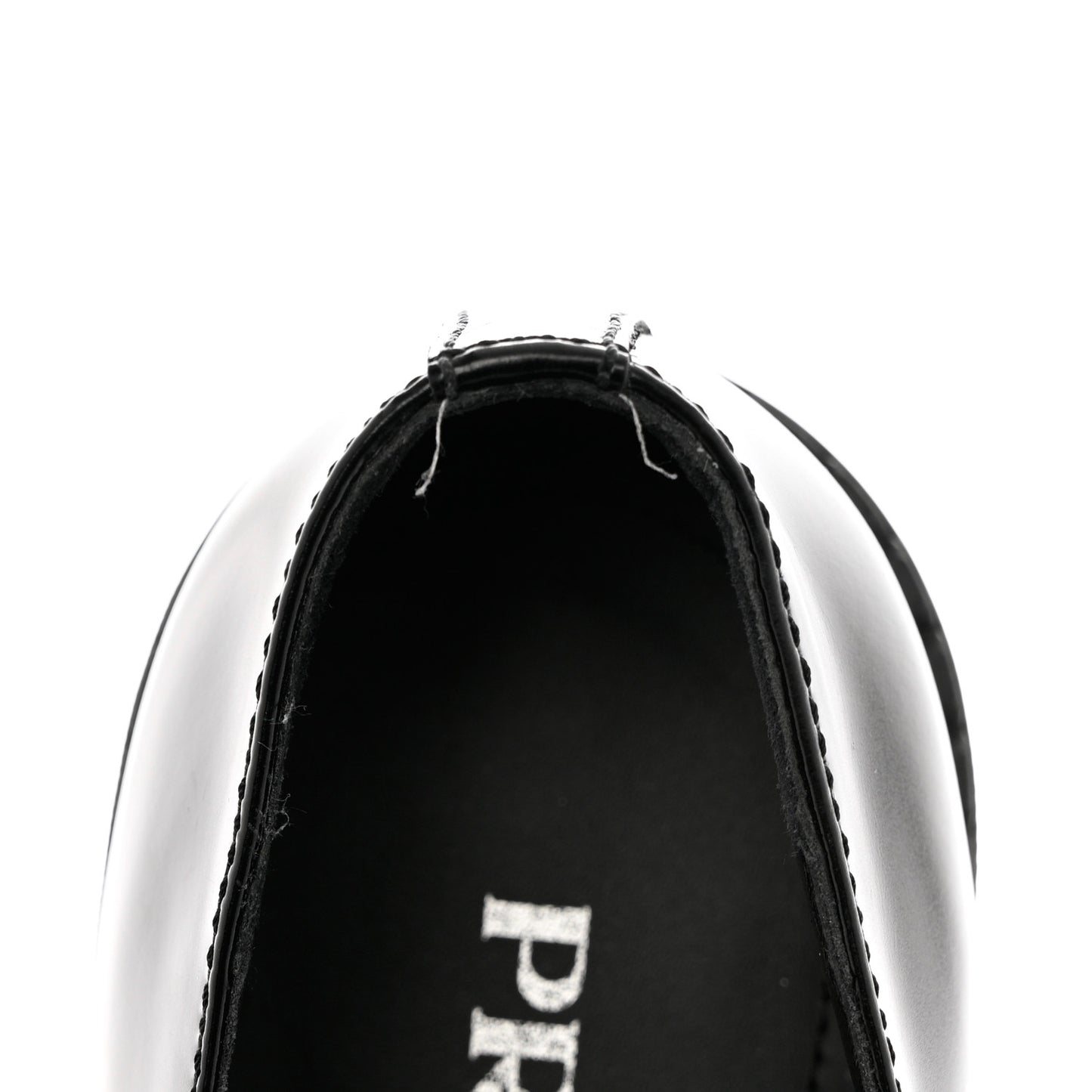 Spazzolato Metal Triangle Logo 50mm Loafers 39 Black