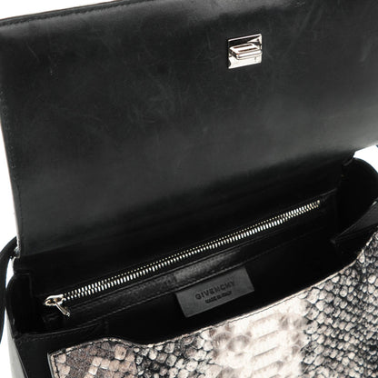 Givenchy Python Medium Pandora Box Crossbody Bag Black White 8 of 8
