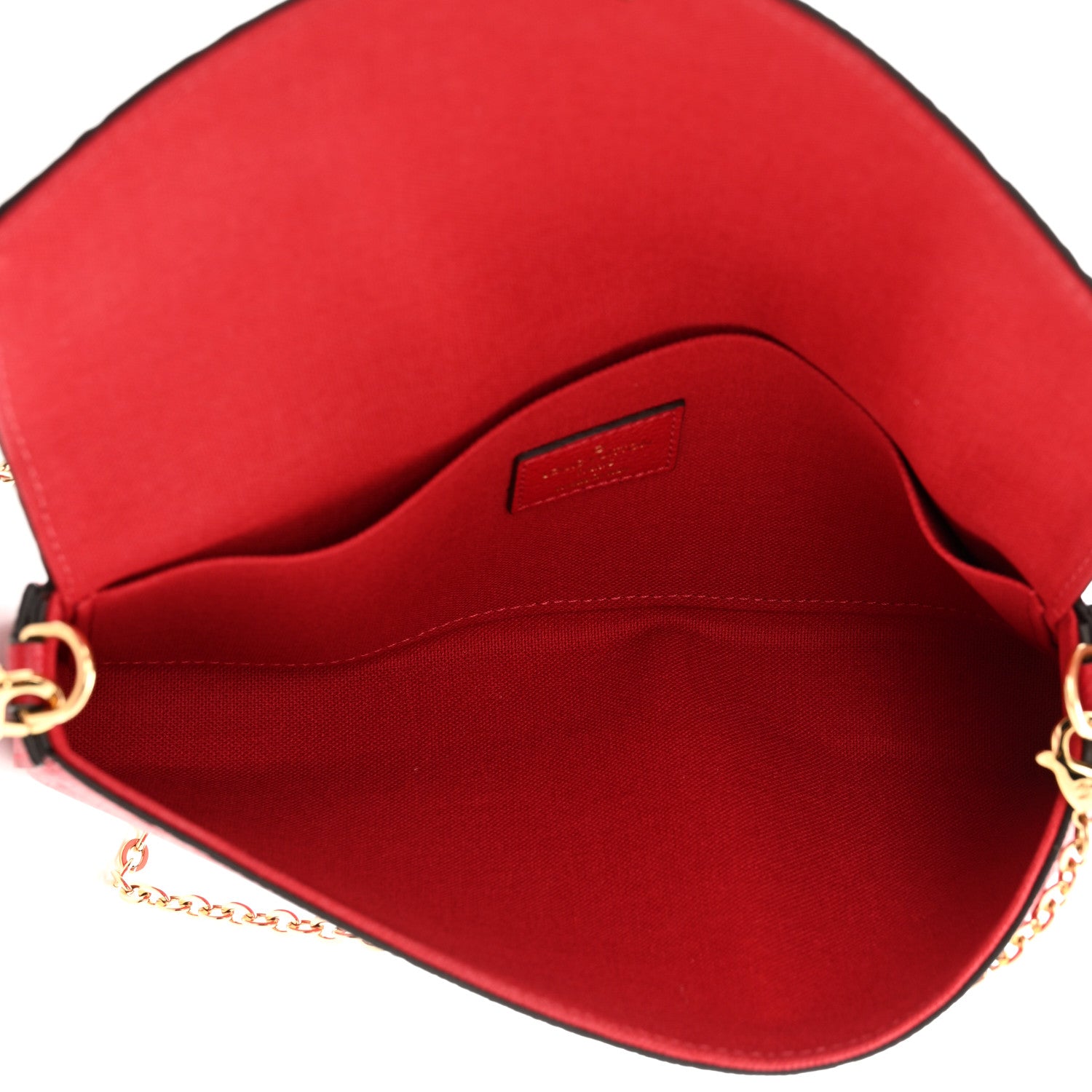 Louis Vuitton Empreinte Pochette Felicie Chain Wallet Scarlet 6 of 10