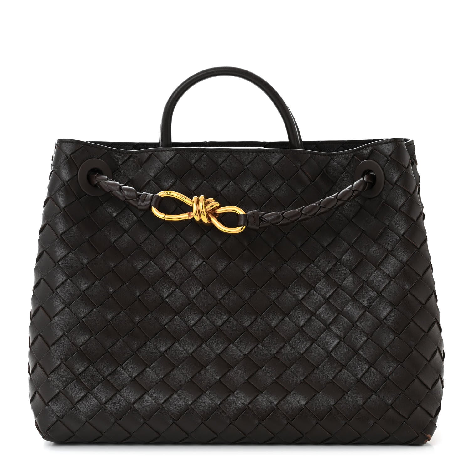 Bottega Veneta Nappa Intrecciato Medium Andiamo Shoulder Bag Fondant 1 of 9