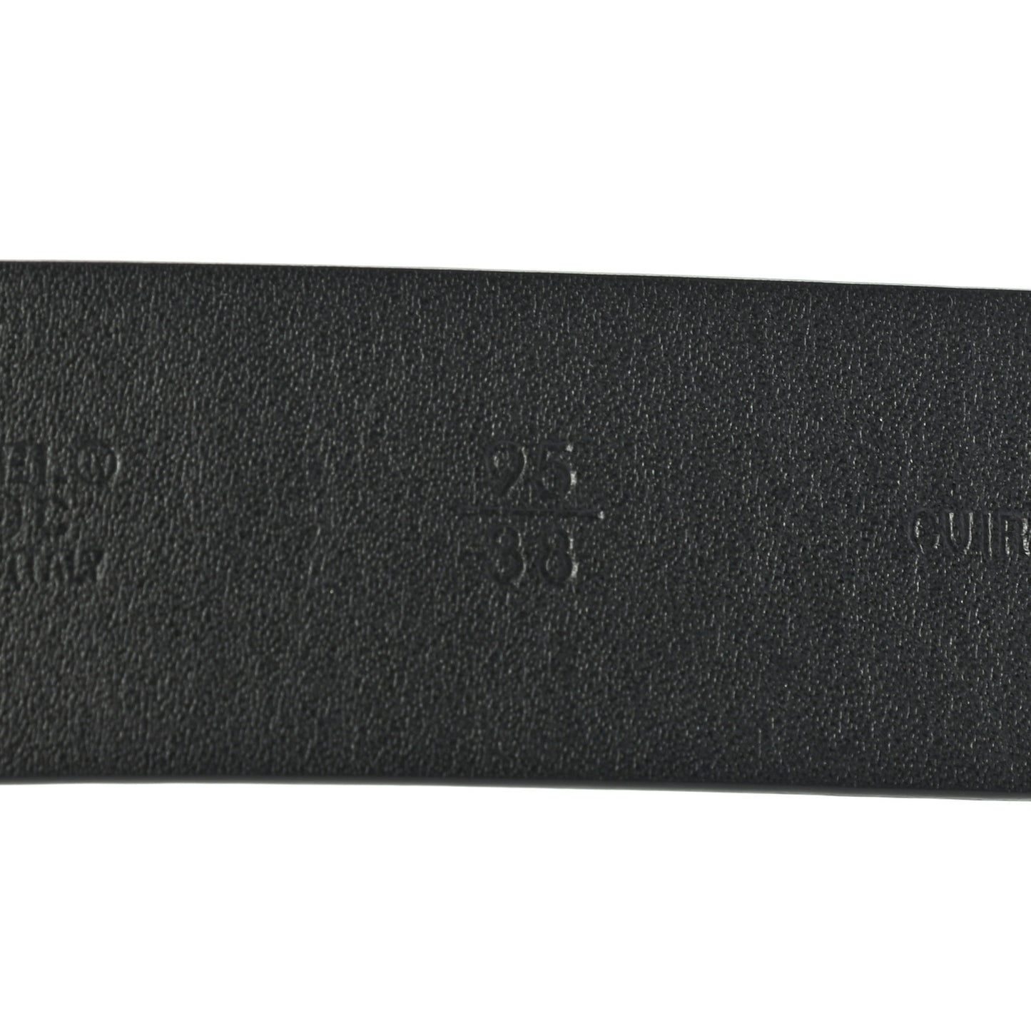 Calfskin Crystal CC Belt 95 38 Black Blue
