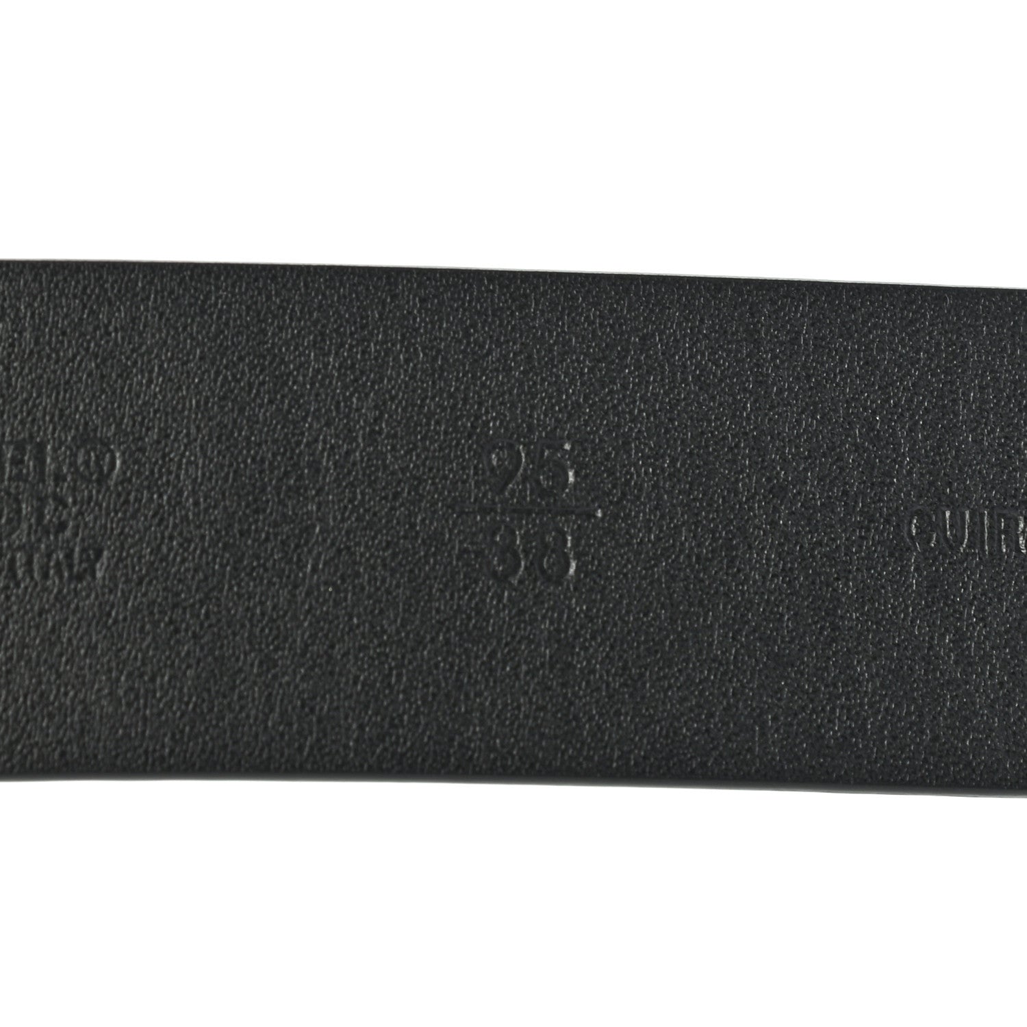 Chanel Calfskin Crystal CC Belt 95 38 Black Blue 4 of 7