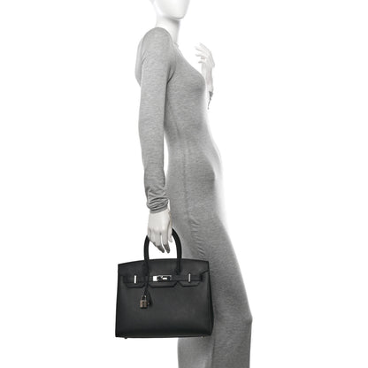 Hermes Madame Calfskin Birkin Sellier 30 Black 2 of 12