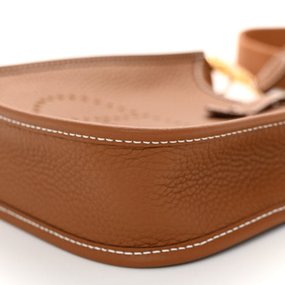 Hermes Taurillon Clemence Evelyne TPM Gold 10 of 11