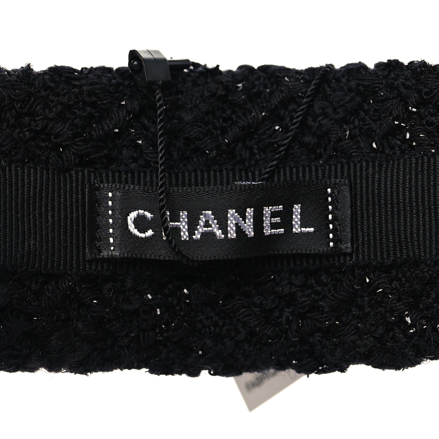 Tweed Headband Black