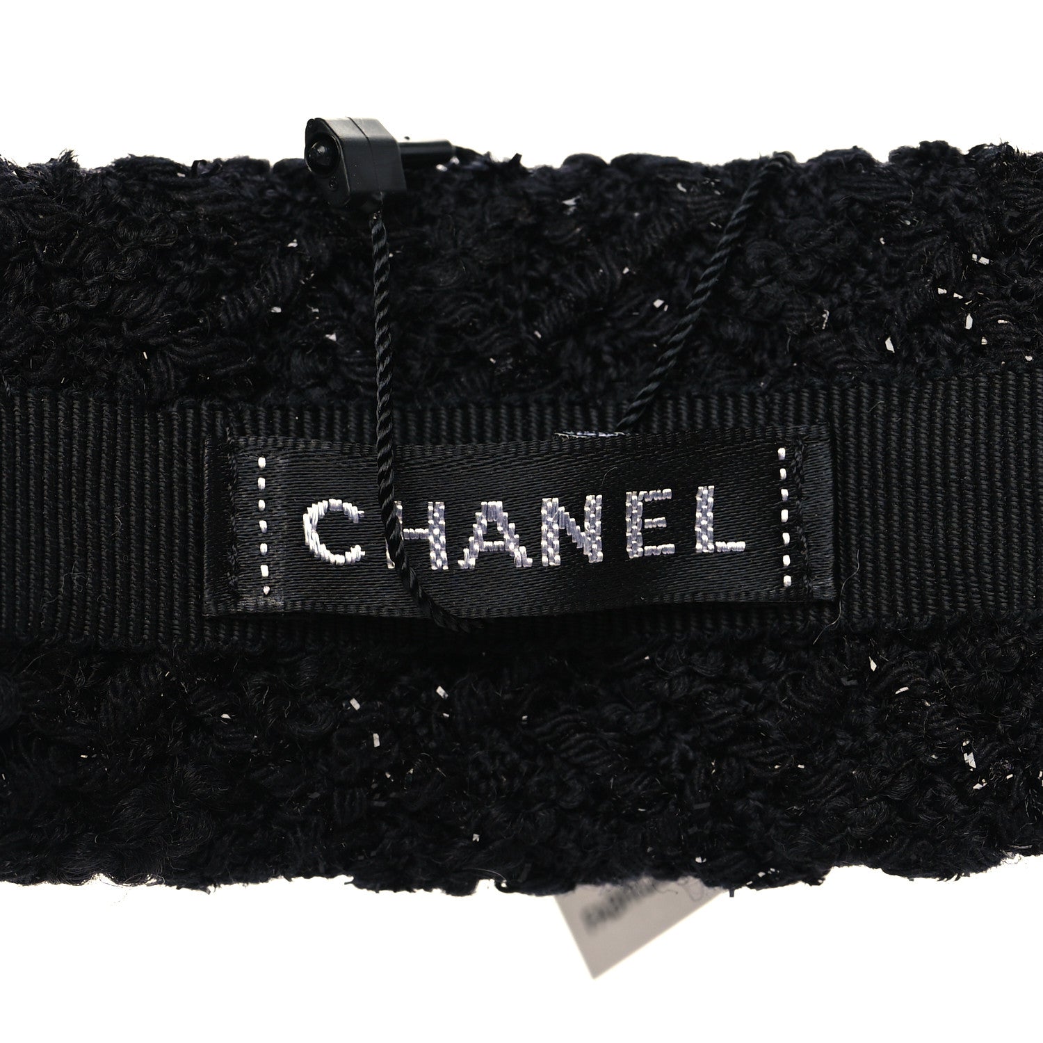 Chanel Tweed Headband Black 4 of 6