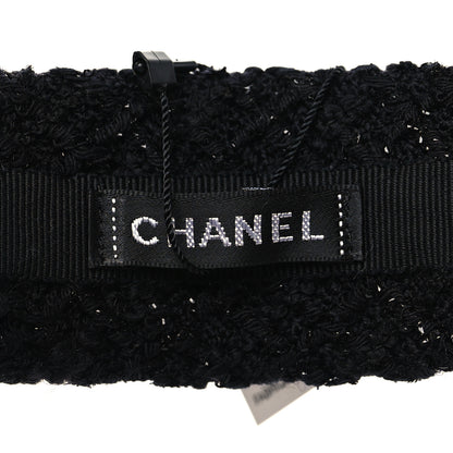 Chanel Tweed Headband Black 4 of 6