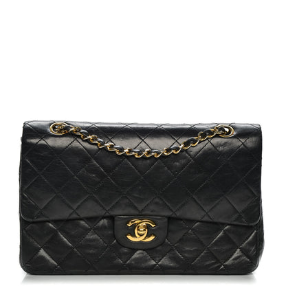 Chanel Lambskin Quilted Medium Double Flap Black 1 of 12
