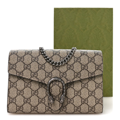 Gucci GG Supreme Monogram Mini Dionysus Chain Wallet Beige Taupe 11 of 11